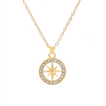 North Star Pendant Necklace | Gold