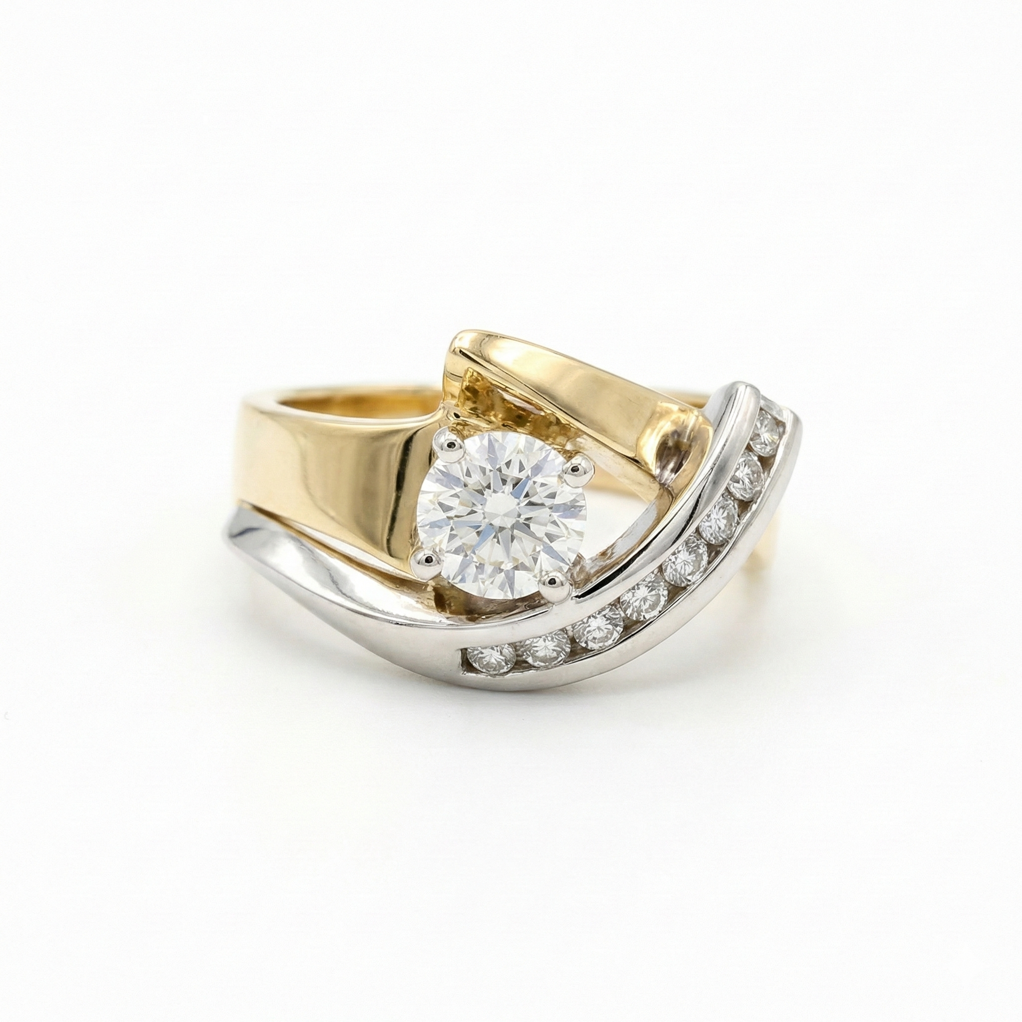Vintage Irregular Diamond Ring