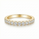 Moissanite Wedding Band - Gold