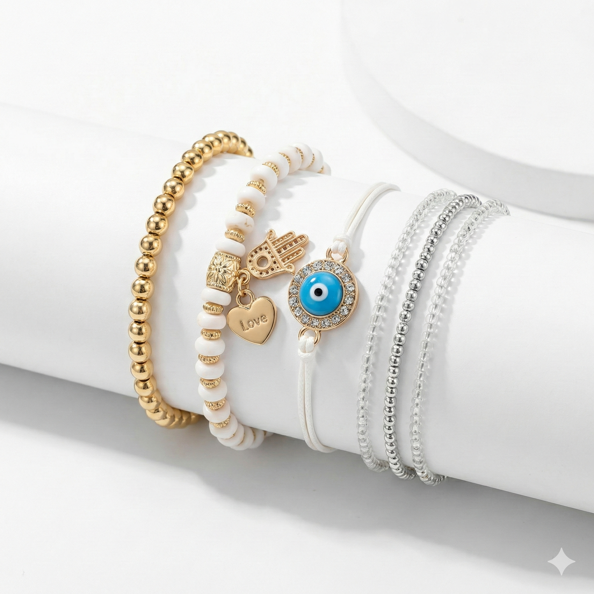 ENSEMBLE DE BRACELETS HAMSA