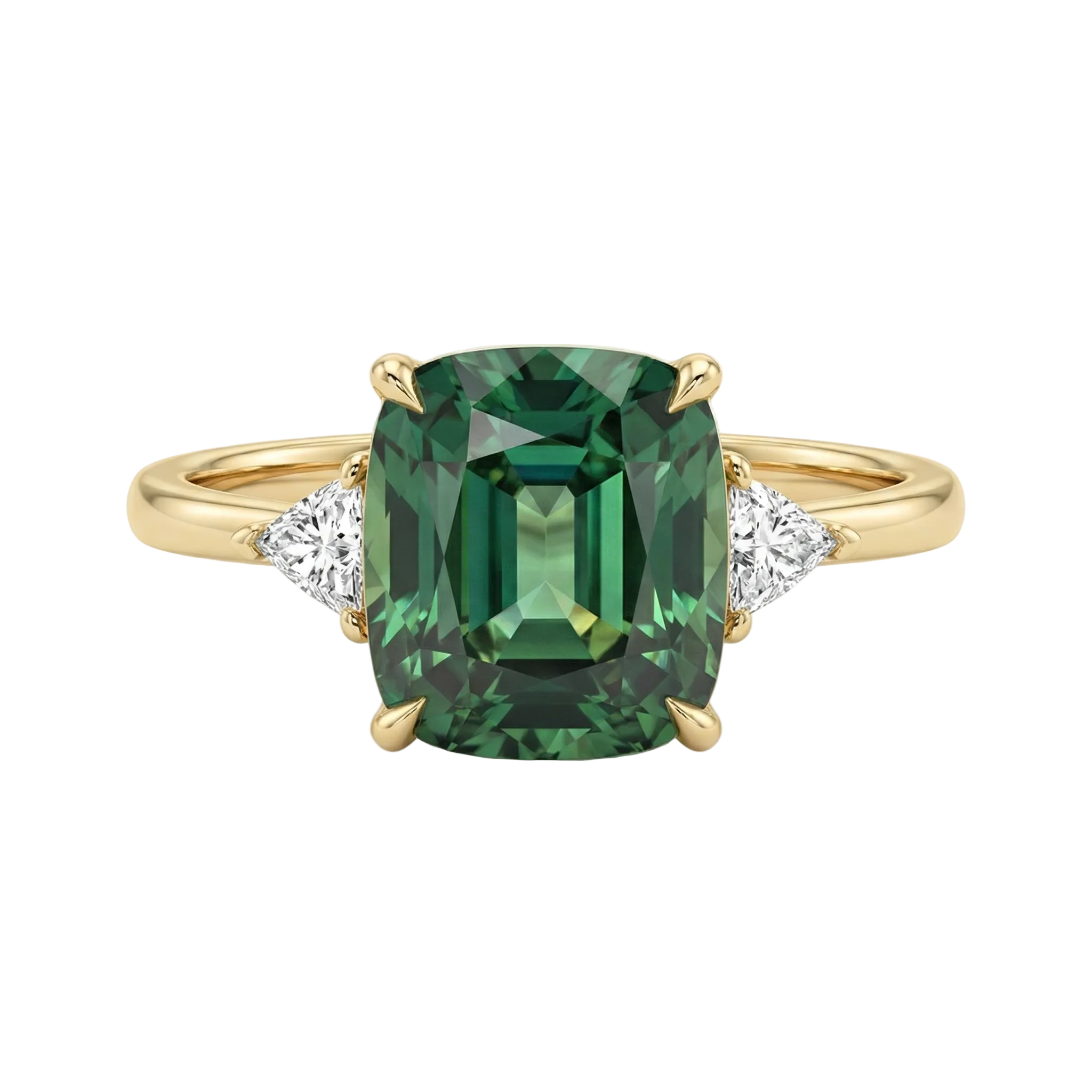 BAGUE VINTAGE VERT GEMME | OR
