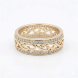 Shiny Hollow Gold Ring - Gold