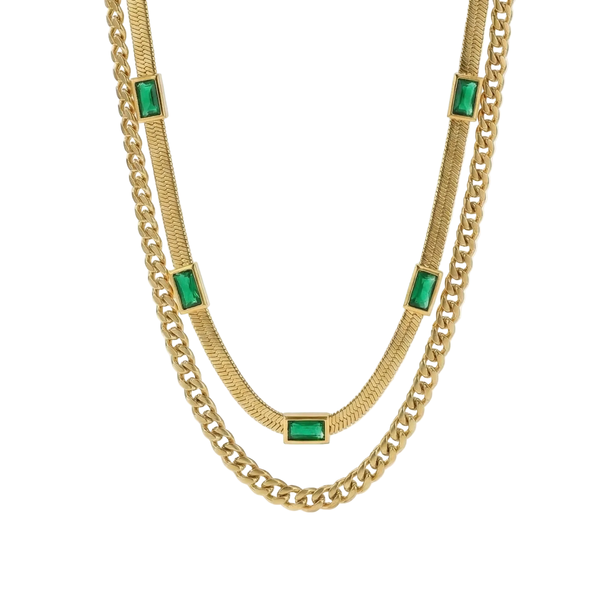 COLLIER DOUBLE COUCHE RÉTRO | OR