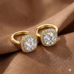 Nadine square earrings - Gold