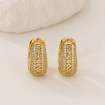 Gold Plated Bohemian Turquoise Bead Earrings