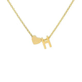 COLLIER INITIALE CŒUR