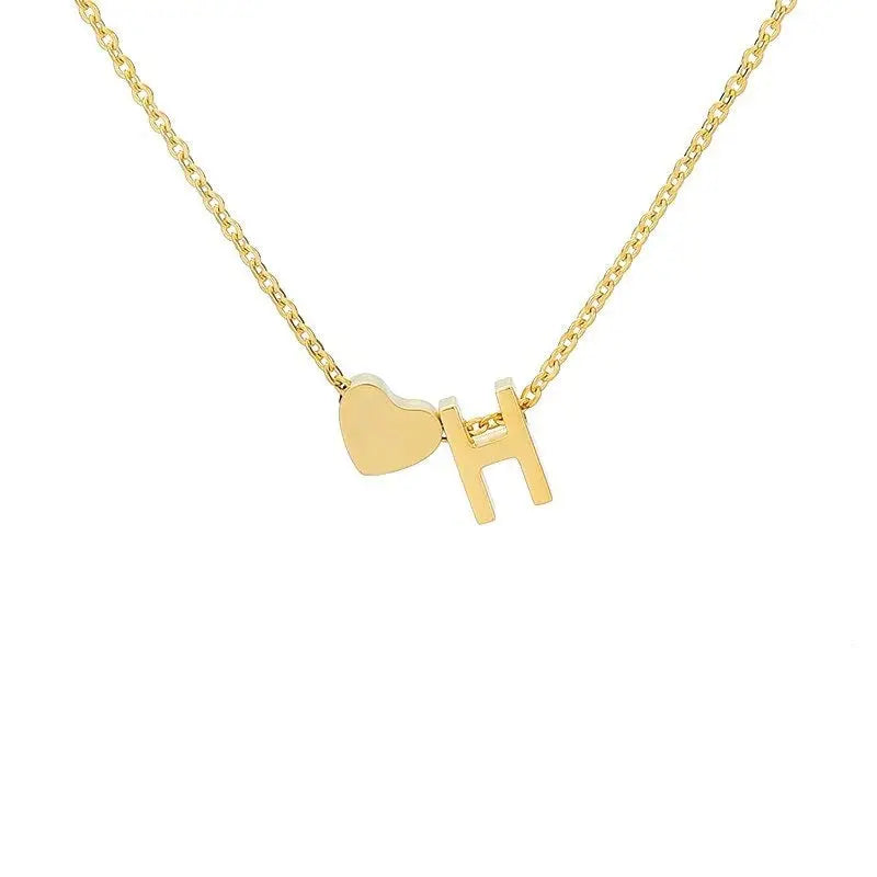 COLLIER INITIALE CŒUR