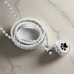 Paw Memorial Urn Necklace