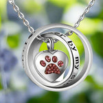 Paw Memorial Urn Necklace