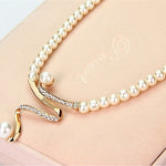 Exclusive Natural Pearl Necklace and Earring Set