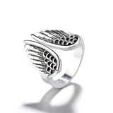 BAGUE RÉGLABLE ANGE EN 925 STERLING ARGENT