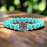 Minimal Paw Beaded Bracelet