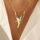 Fairy Luck Pendant in Silver and Gold