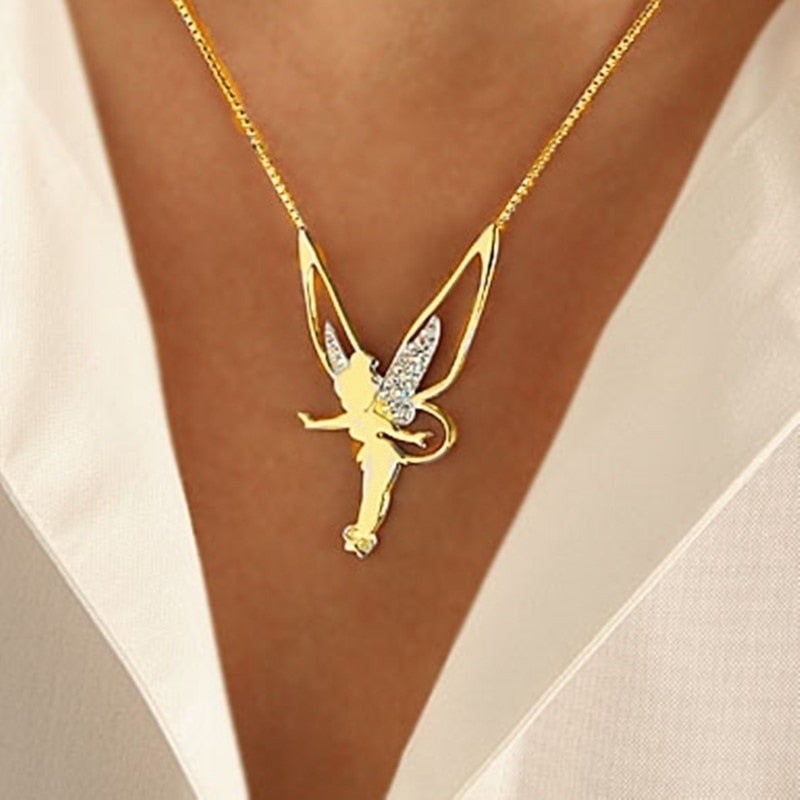 Fairy Luck Pendant in Silver and Gold