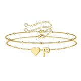 BRACELET INITIALE CŒUR