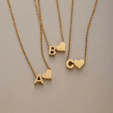 COLLIER INITIALE CŒUR