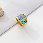 BAGUE VINTAGE OR CHROMATIC