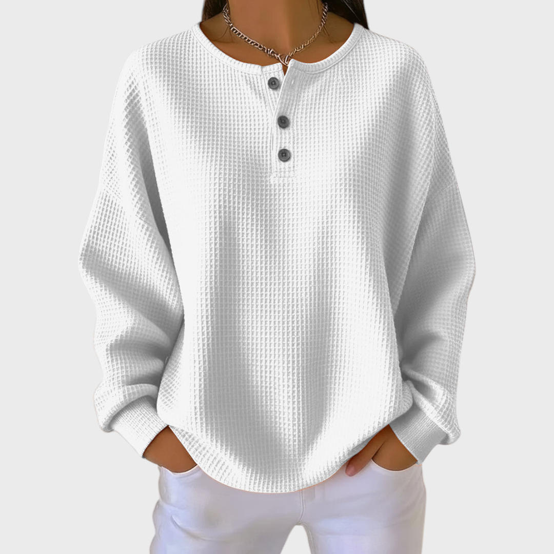 LOUISE | PULL EN DOUX TRICOT GAUFRÉ