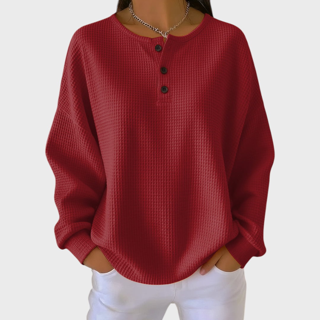LOUISE | PULL EN DOUX TRICOT GAUFRÉ