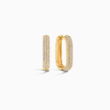 Icon Pavé Hoops - Gold