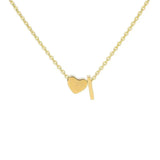 COLLIER INITIALE CŒUR