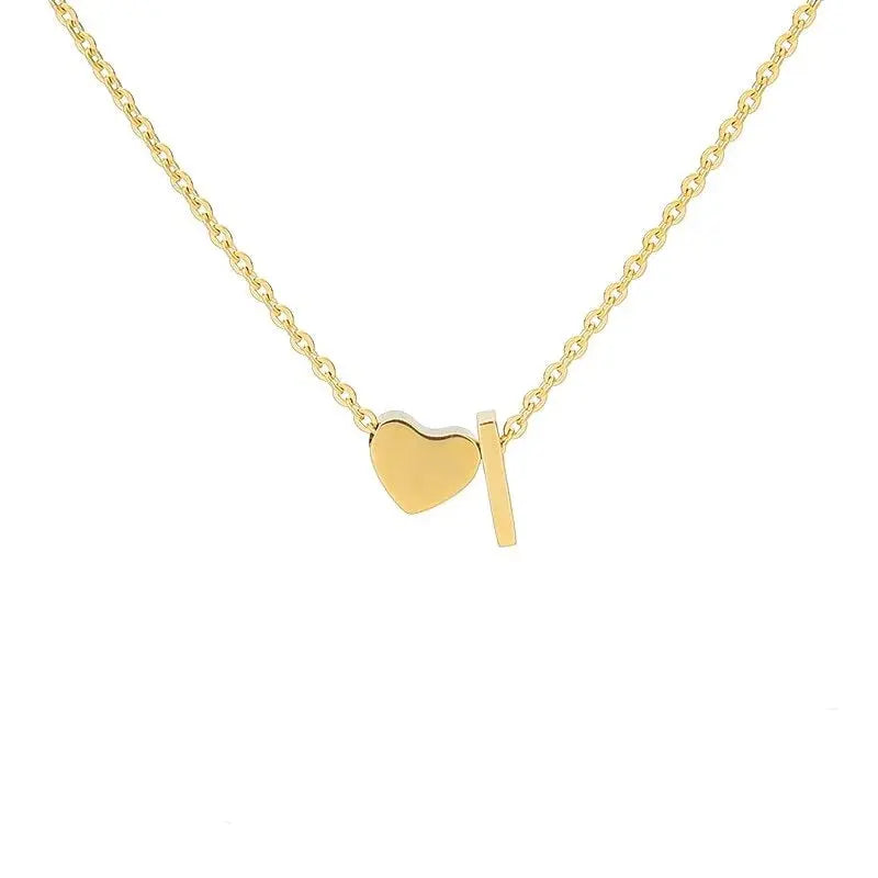 COLLIER INITIALE CŒUR