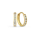 DARA BRILLANE STONE BOUCLES D'OREILLES ENSEMBLE - OR
