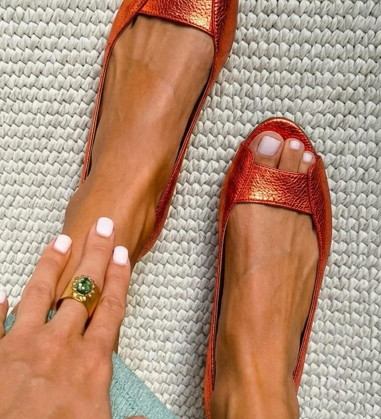 Margaux | Sandales Dorées Comfort Chic