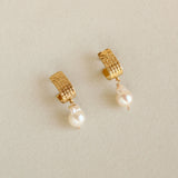 Vintage Gold Plated & Pearl Earrings