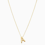 Love letter initial necklace - White Gold