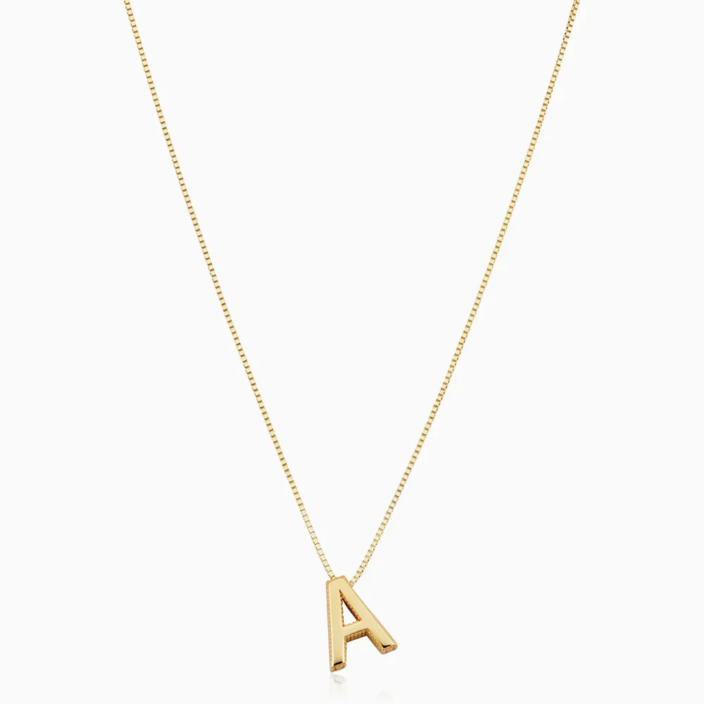 COLLIER AMOUR LETTRE INITIALE | OR
