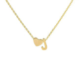 COLLIER INITIALE CŒUR