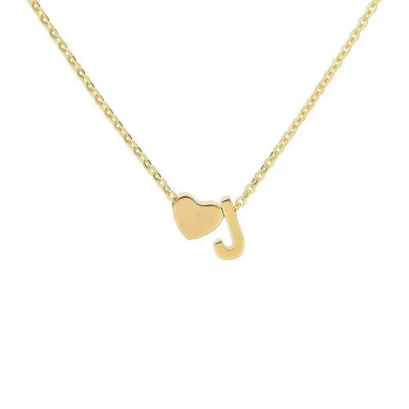 COLLIER INITIALE CŒUR