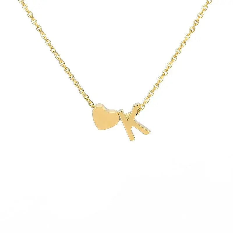 COLLIER INITIALE CŒUR