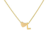 COLLIER INITIALE CŒUR