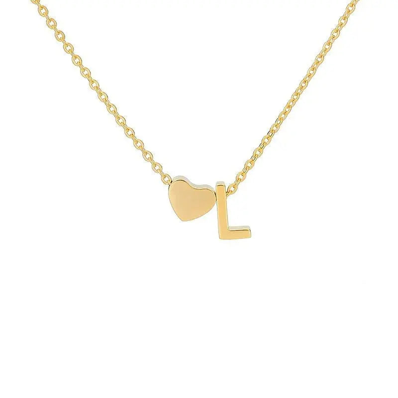 COLLIER INITIALE CŒUR