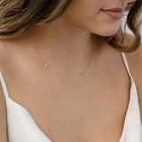 COLLIER INITIALE LATÉRALE PERSONNALISÉ