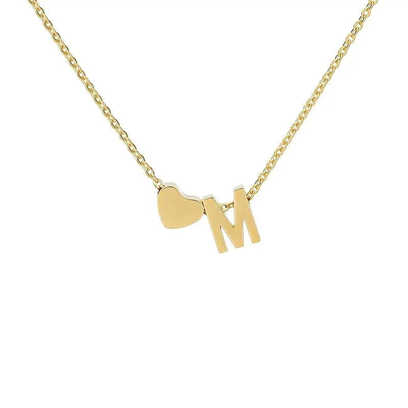 COLLIER INITIALE CŒUR