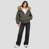 ODILE | VESTE EN FAUSSE FOURRURE À CAPUCHE OVERSIZE