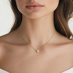 Collier Cœur Moissanite