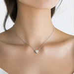 Collier Cœur Moissanite