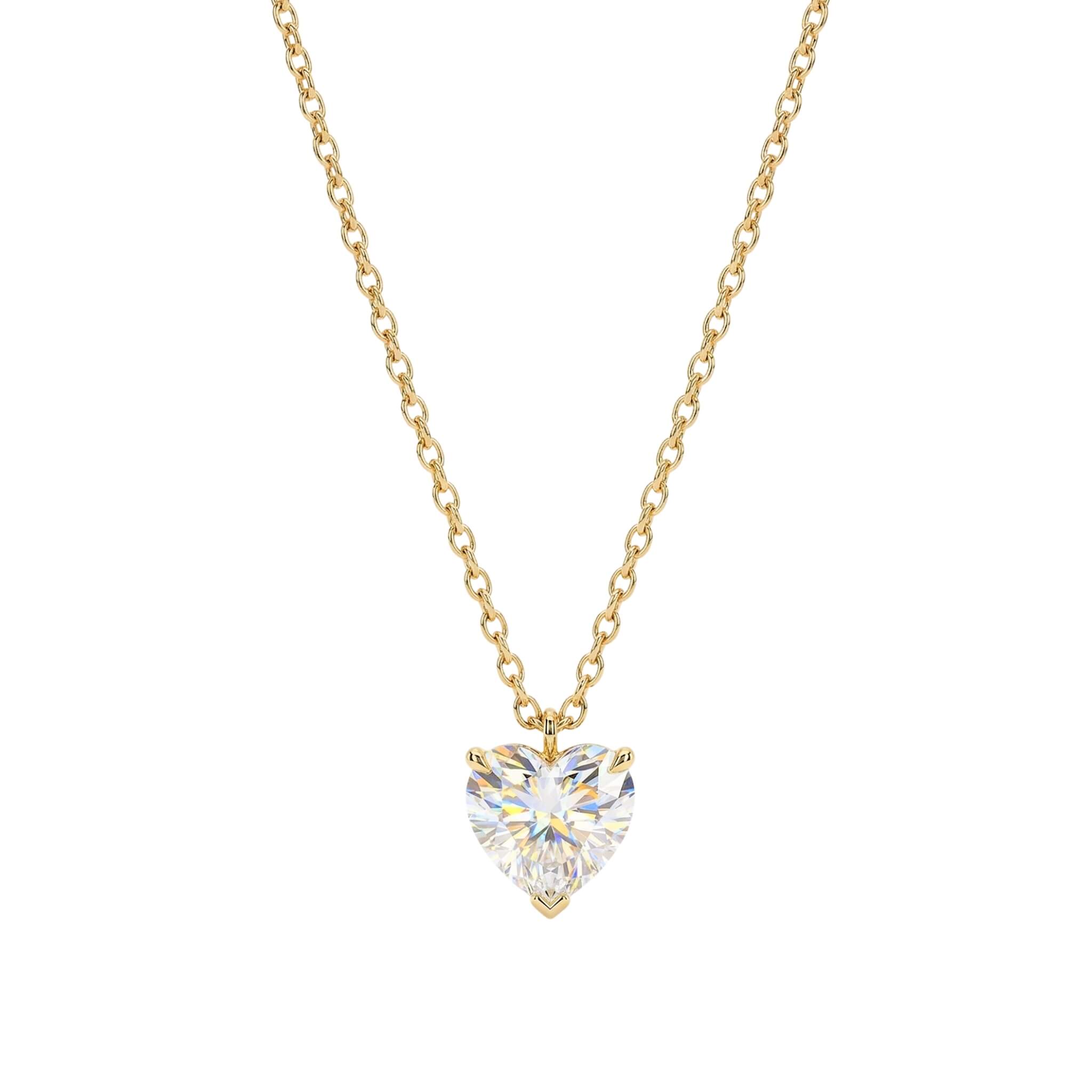 Collier Cœur Moissanite