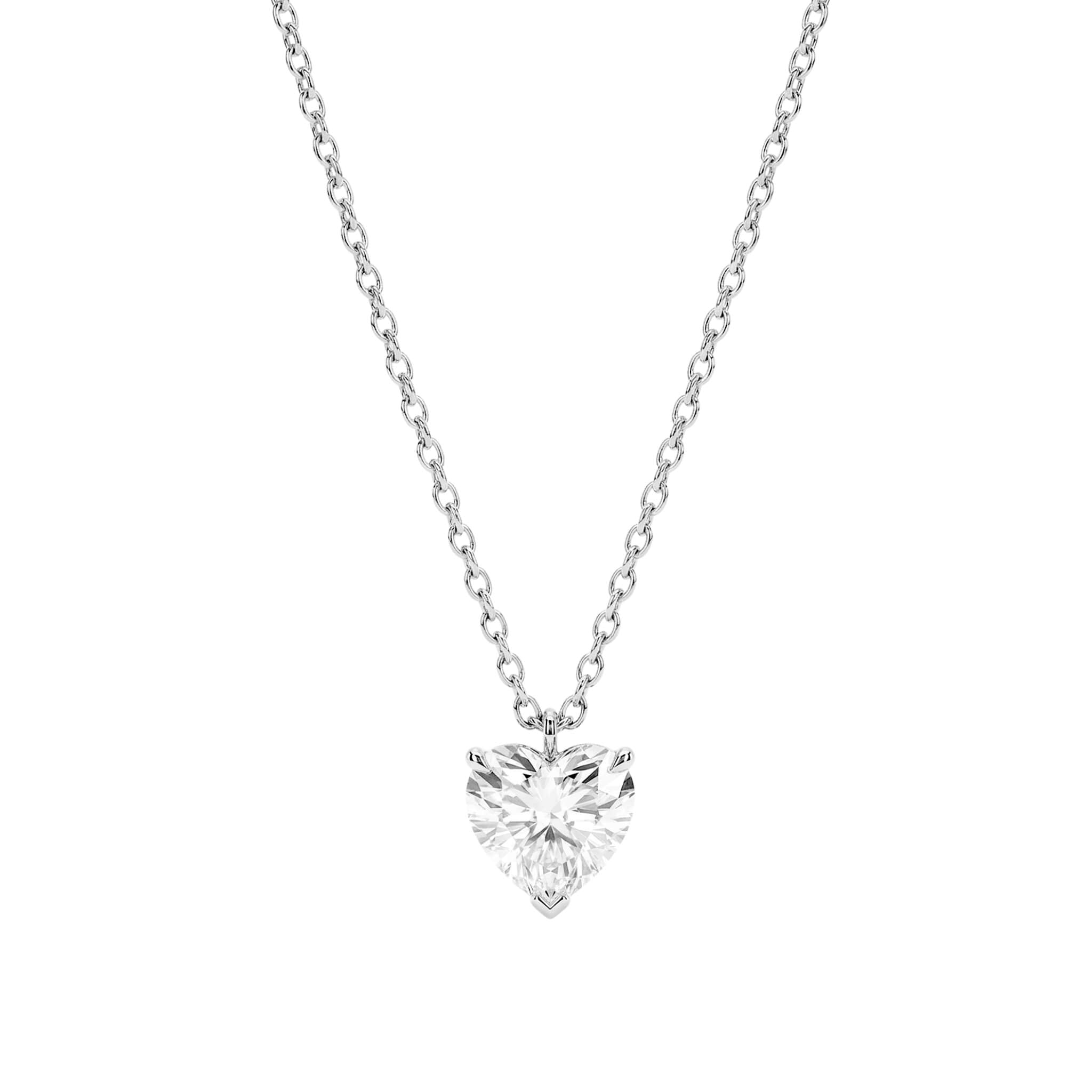 Collier Cœur Moissanite