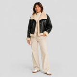 BRISÉLIA | VESTE BOMBER SIMILI CUIR