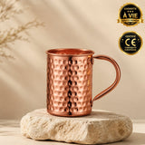 PAUSE DORÉE — MUG MARTELÉ EN CUIVRE ARTISANAL