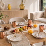 PAUSE DORÉE — MUG MARTELÉ EN CUIVRE ARTISANAL