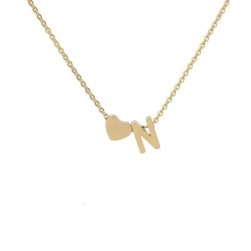 COLLIER INITIALE CŒUR