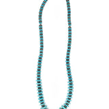 Elegant Vintage Boho Turquoise Disc Bead Necklace