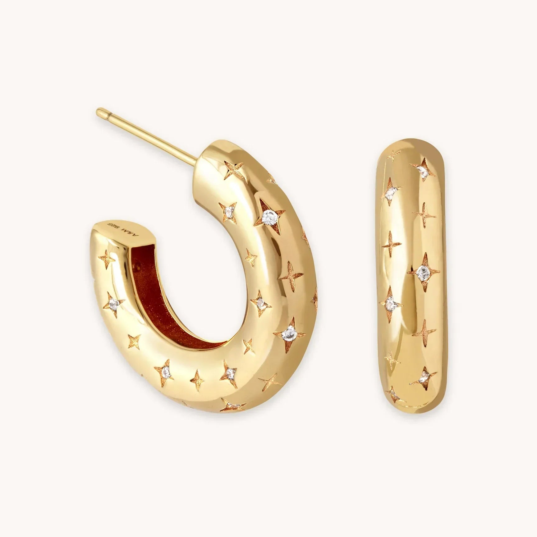 Boucles d'Oreilles Cosmique Créole | Or