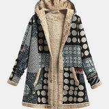 NOVA | VESTE POLAIRE RÉTRO MONOCHROME À POIS
